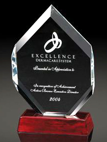 Hexagonal Gem Award (12"x6"x2 1/2")